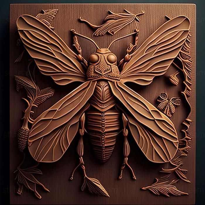 3D модель Grammoptera ustulata (STL)